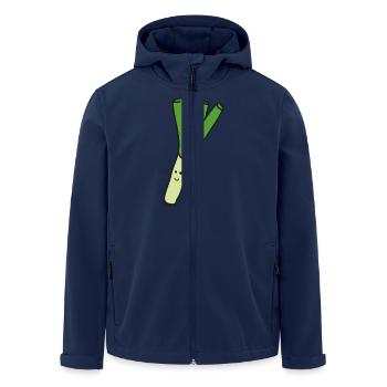 Lauch - Recycelte Männer Softshell-Jacke von Stanley/Stella - Navy - Vorne - AI Model Male 185 light (185cm)