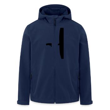 scheissaufbeine Männer Premium Shirt - Recycelte Männer Softshell-Jacke von Stanley/Stella - Navy - Vorne - AI Model Male 185 light (185cm)