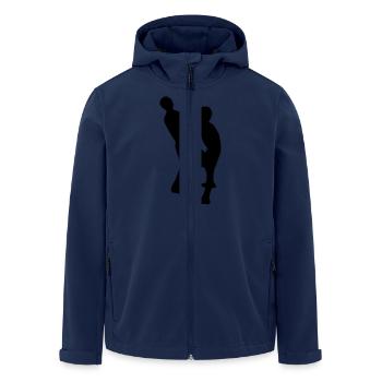 krav maga - Men’s Recycled Softshell Jacket by Stanley/Stella - navy - Front - AI Model Male 185 light (185cm)