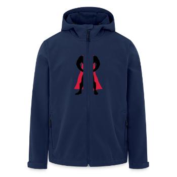 Superhero - Recycelte Männer Softshell-Jacke von Stanley/Stella - Navy - Vorne - AI Model Male 185 light (185cm)