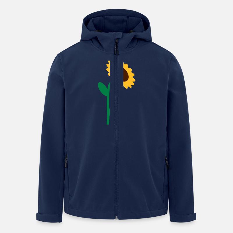 Sonnenblume - Recycelte Männer Softshell-Jacke von Stanley/Stella - Navy