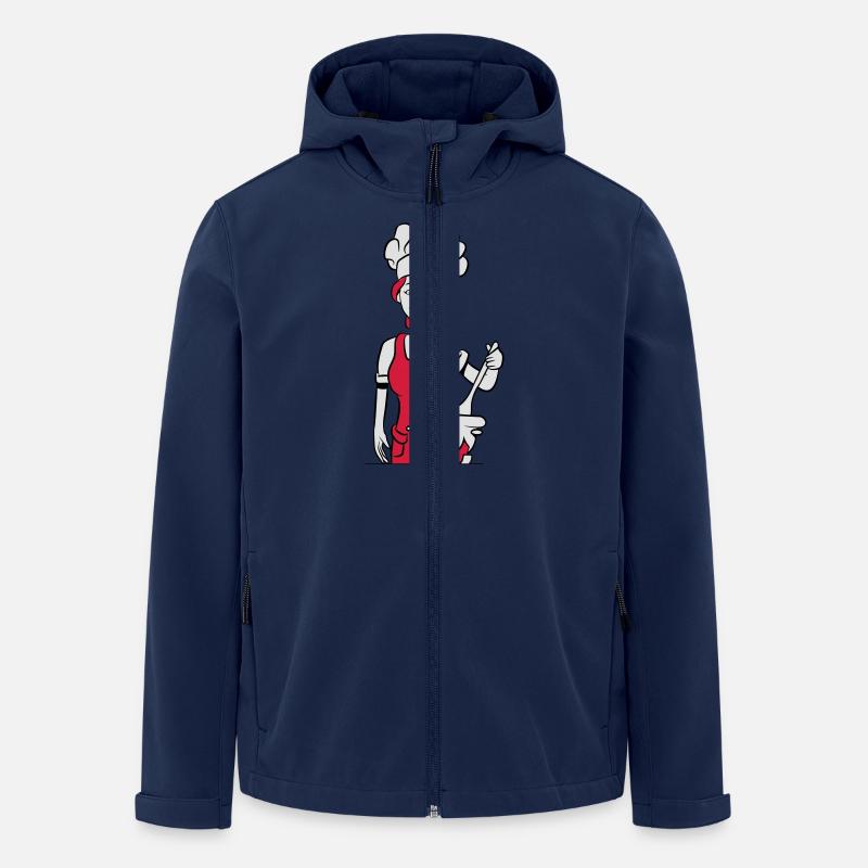 cuisinier cuisinier - Veste softshell homme en polyester recyclé Stanley/Stella - marine