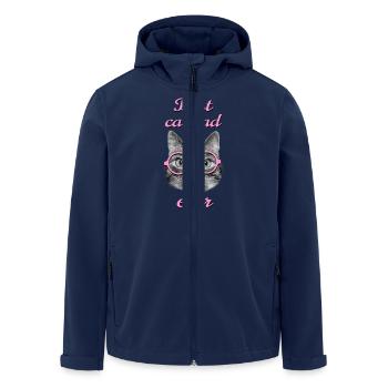 Für den besten Katzenvater aller Zeiten - Recycelte Männer Softshell-Jacke von Stanley/Stella - Navy - Vorne - AI Model Male 185 light (185cm)