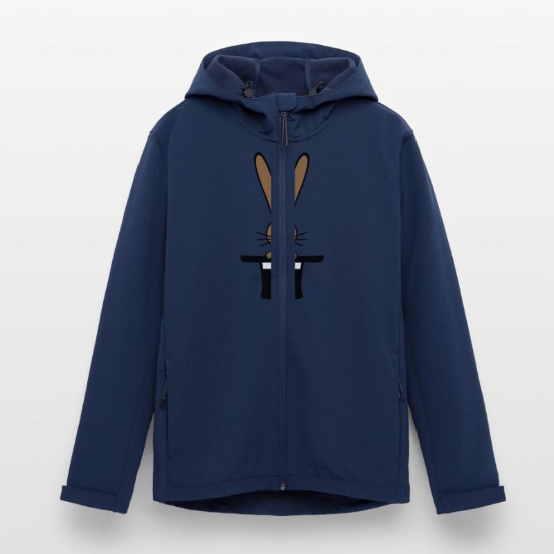 Bunny Top Hat Wizard Rabbit Wizard Cute Men’s Recycled Softshell Jacket by Stanley/Stella
