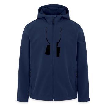 fernglas - Recycelte Männer Softshell-Jacke von Stanley/Stella - Navy - Vorne - AI Model Male 185 light (185cm)