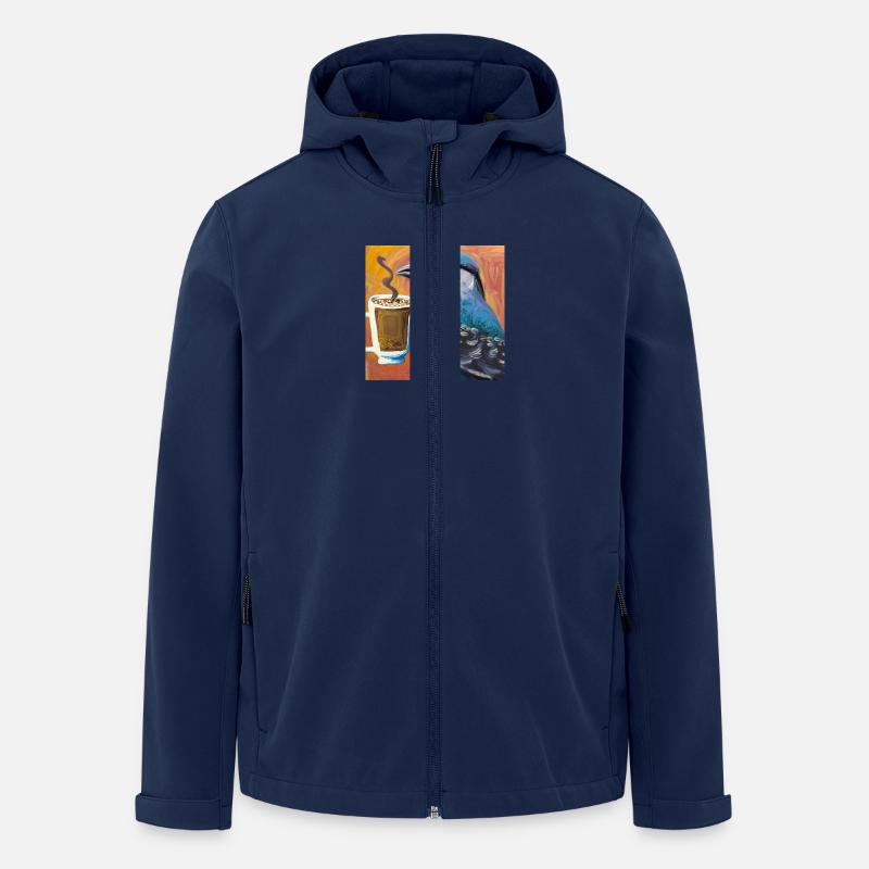 Kaffee? - Recycelte Männer Softshell-Jacke von Stanley/Stella - Navy