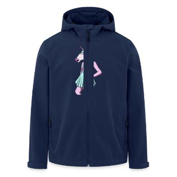 Feminist Unicorn - Veste softshell homme en polyester recyclé Stanley/Stella - marine - Devant - AI Model Male 185 light (185cm)