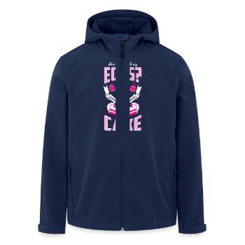 Eggs In A Cake - Baking - EN - Men’s Recycled Softshell Jacket by Stanley/Stella - navy - Front - AI Model Male 185 light (185cm)