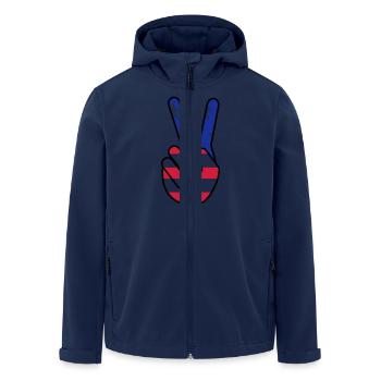 USA Victoire - Veste softshell homme en polyester recyclé Stanley/Stella - marine - Devant - AI Model Male 185 light (185cm)