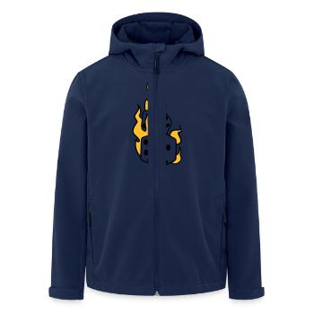cartes - Veste softshell homme en polyester recyclé Stanley/Stella - marine - Devant - AI Model Male 185 light (185cm)