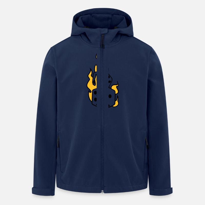 würfel - Recycelte Männer Softshell-Jacke von Stanley/Stella - Navy