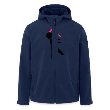 A zombie with an ax in the head - Men’s Recycled Softshell Jacket by Stanley/Stella - navy - Front - AI Model Male 185 light (185cm)