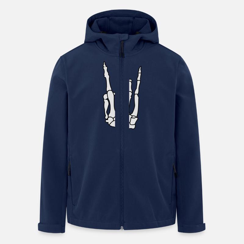 skull_hand_02 - Veste softshell homme en polyester recyclé Stanley/Stella - marine