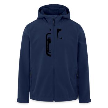 euphonium. - Recycelte Männer Softshell-Jacke von Stanley/Stella - Navy - Vorne - AI Model Male 185 light (185cm)
