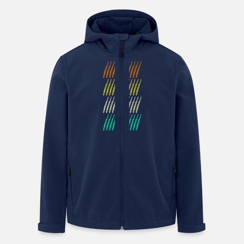 Joueur de flûte - Veste softshell homme en polyester recyclé Stanley/Stella - marine