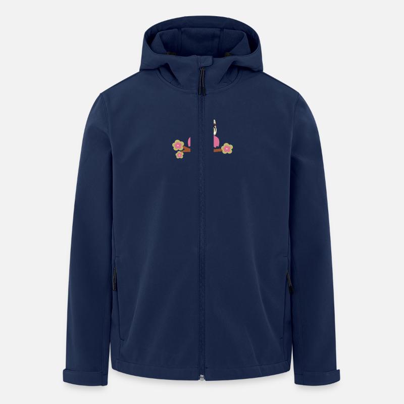 Eule Sophia - Recycelte Männer Softshell-Jacke von Stanley/Stella - Navy