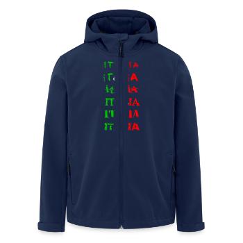 italia - Veste softshell homme en polyester recyclé Stanley/Stella - marine - Devant - AI Model Male 185 light (185cm)