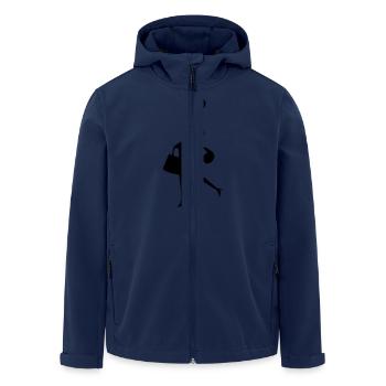 commerce - Veste softshell homme en polyester recyclé Stanley/Stella - marine - Devant - AI Model Male 185 light (185cm)