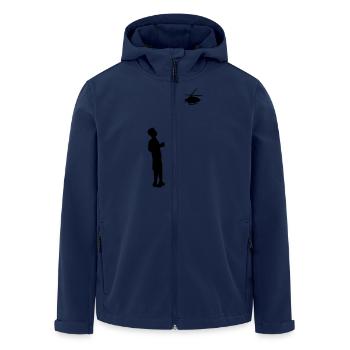 Remote-controlled model helicopter remote control - Men’s Recycled Softshell Jacket by Stanley/Stella - navy - Front - AI Model Male 185 light (185cm)