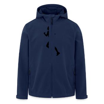 running girl - Recycelte Männer Softshell-Jacke von Stanley/Stella - Navy - Vorne - AI Model Male 185 light (185cm)