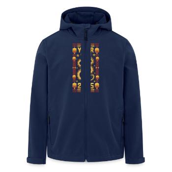Nouvel An chinois 2025 Chinois heureux - Veste softshell homme en polyester recyclé Stanley/Stella - marine - Devant - AI Model Male 185 light (185cm)