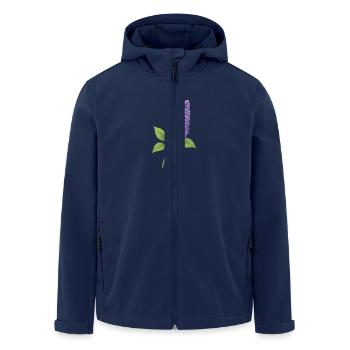 Lilac blossom – delicate spring splendour - Men’s Recycled Softshell Jacket by Stanley/Stella - navy - Front - AI Model Male 185 light (185cm)