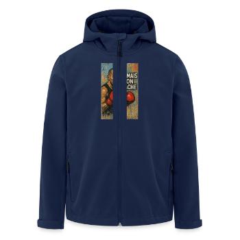 Boxen - Recycelte Männer Softshell-Jacke von Stanley/Stella - Navy - Vorne - AI Model Male 185 light (185cm)