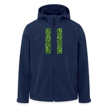 Monstera - Men’s Recycled Softshell Jacket by Stanley/Stella - navy - Front - AI Model Male 185 light (185cm)