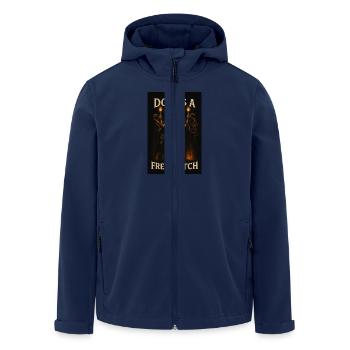 Dobi is a free witch - Recycelte Männer Softshell-Jacke von Stanley/Stella - Navy - Vorne - AI Model Male 185 light (185cm)