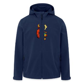 Toro Loco - Recycelte Männer Softshell-Jacke von Stanley/Stella - Navy - Vorne - AI Model Male 185 light (185cm)