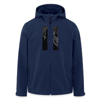 Gangster Love - Men’s Recycled Softshell Jacket by Stanley/Stella - navy - Front - AI Model Male 185 light (185cm)