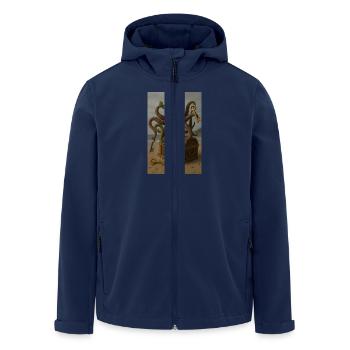 Squid - Men’s Recycled Softshell Jacket by Stanley/Stella - navy - Front - AI Model Male 185 light (185cm)