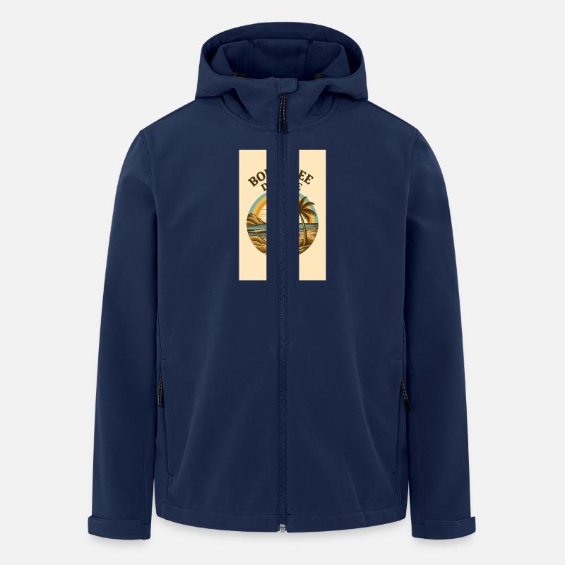Le lac de Constance - LE lac - Veste softshell homme en polyester recyclé Stanley/Stella - marine