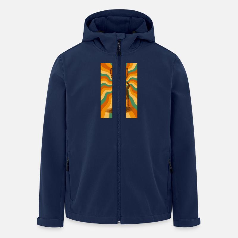 Groovy Chihuahua - Recycelte Männer Softshell-Jacke von Stanley/Stella - Navy