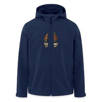 Deep in the Harz Mine Mining - Men’s Recycled Softshell Jacket by Stanley/Stella - navy - Front - AI Model Male 185 light (185cm)