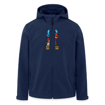 Little Hero Big Mission - Men’s Recycled Softshell Jacket by Stanley/Stella - navy - Front - AI Model Male 185 light (185cm)