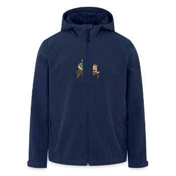 Physio Folter Folterknecht Bank - Recycelte Männer Softshell-Jacke von Stanley/Stella - Navy - Vorne - AI Model Male 185 light (185cm)