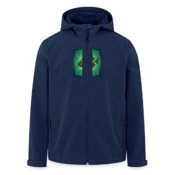 Unique fish - Men’s Recycled Softshell Jacket by Stanley/Stella - navy - Front - AI Model Male 185 light (185cm)