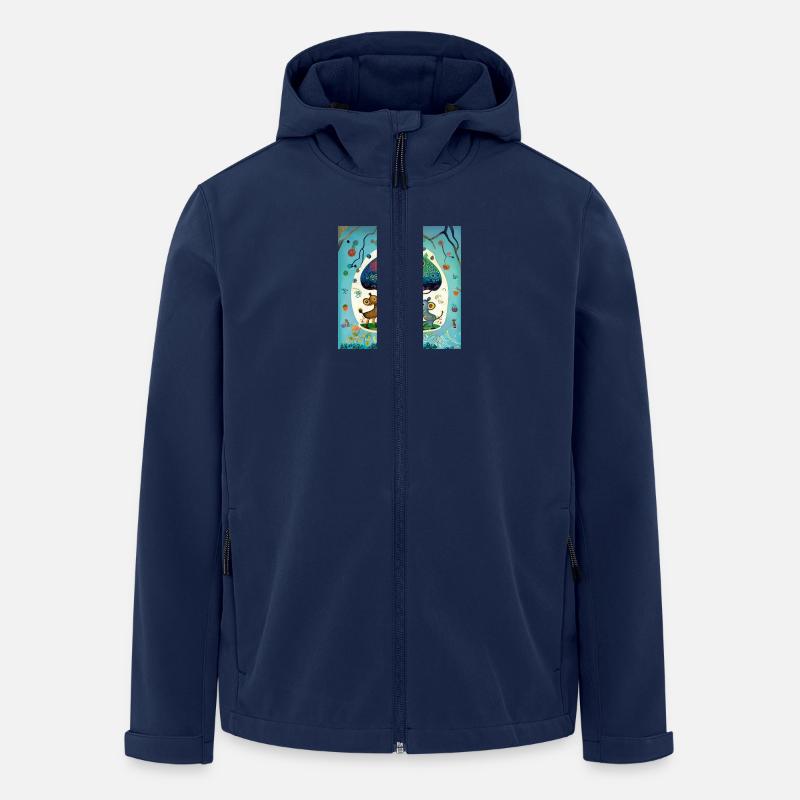 Der Baum des Lebens - Recycelte Männer Softshell-Jacke von Stanley/Stella - Navy