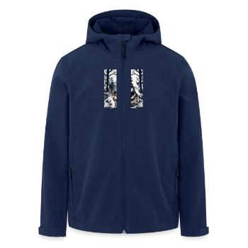 Wolf 1 - Recycelte Männer Softshell-Jacke von Stanley/Stella - Navy - Vorne - AI Model Male 185 light (185cm)