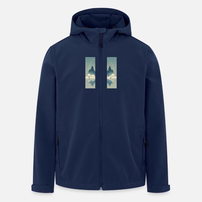 my world - Recycelte Männer Softshell-Jacke von Stanley/Stella - Navy