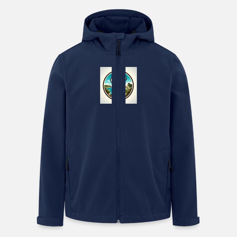 Mallorca & Bier! - Recycelte Männer Softshell-Jacke von Stanley/Stella - Navy