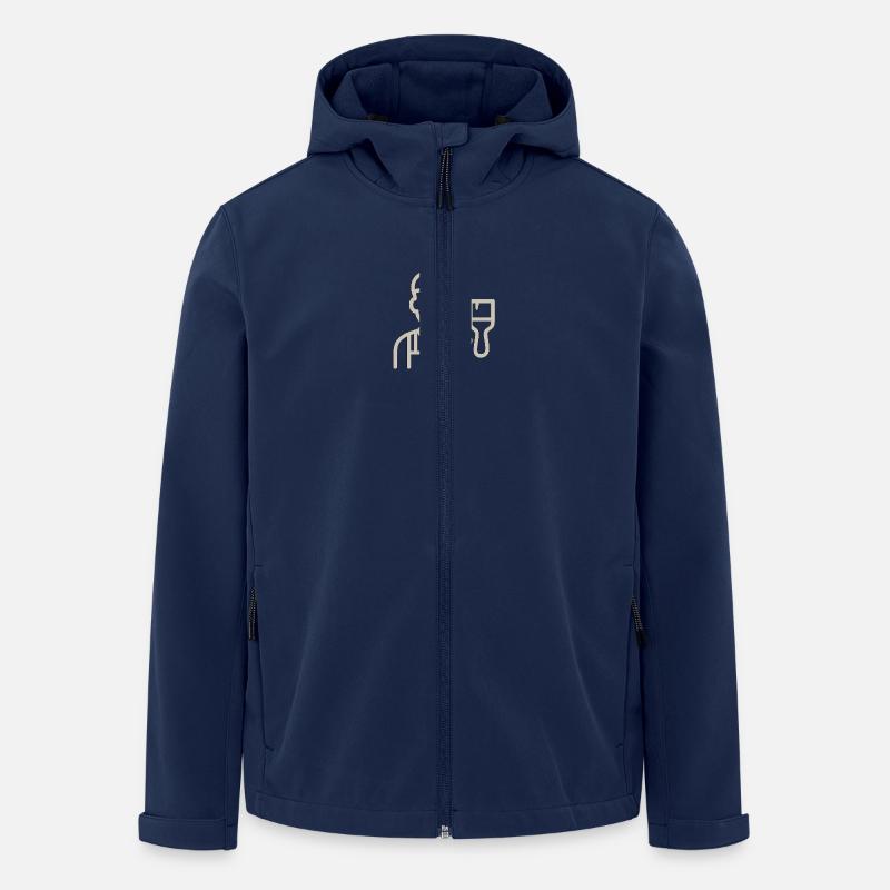Der Maler - Recycelte Männer Softshell-Jacke von Stanley/Stella - Navy