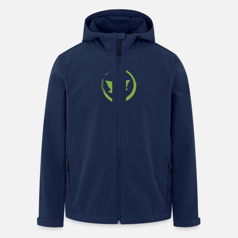 Wildes Blatt - WiederWilderLeben - Recycelte Männer Softshell-Jacke von Stanley/Stella - Navy