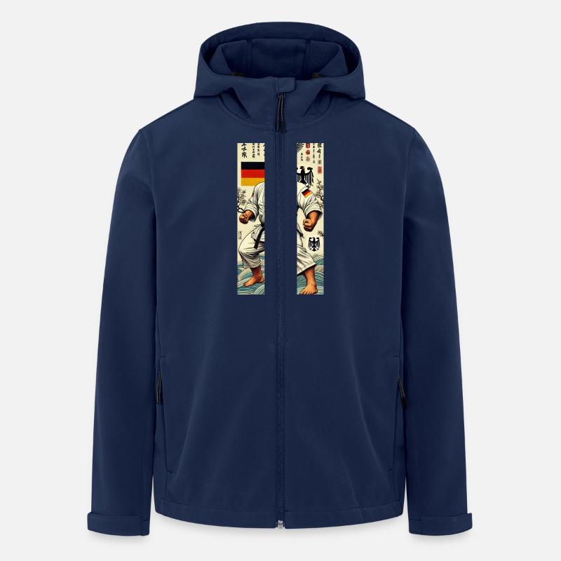 Deutscher Karate MEISTER - Recycelte Männer Softshell-Jacke von Stanley/Stella - Navy