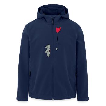 liebes monster mit ballon - Recycelte Männer Softshell-Jacke von Stanley/Stella - Navy - Vorne - AI Model Male 185 light (185cm)