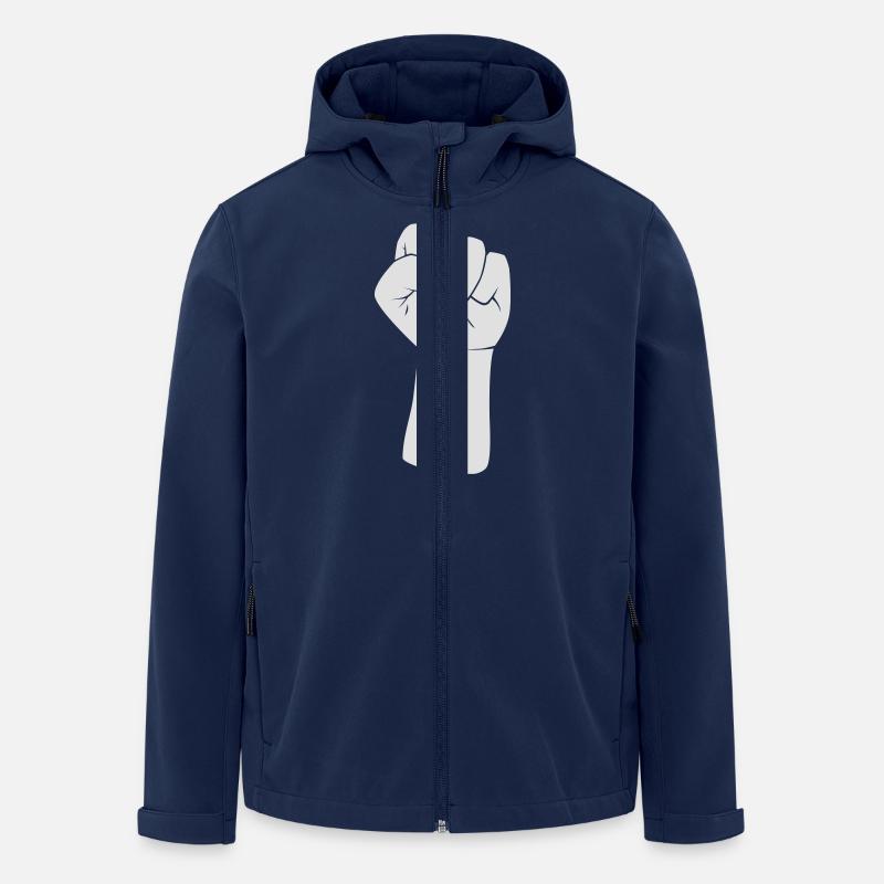 Faust - Recycelte Männer Softshell-Jacke von Stanley/Stella - Navy
