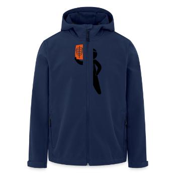 Un médecin examine une radiographie - Veste softshell homme en polyester recyclé Stanley/Stella - marine - Devant - AI Model Male 185 light (185cm)