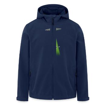 UFO - Recycelte Männer Softshell-Jacke von Stanley/Stella - Navy - Vorne - AI Model Male 185 light (185cm)