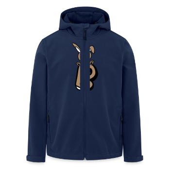 Bunny Letter B Like Bunny Big Alphabet Learning - Men’s Recycled Softshell Jacket by Stanley/Stella - navy - Front - AI Model Male 185 light (185cm)